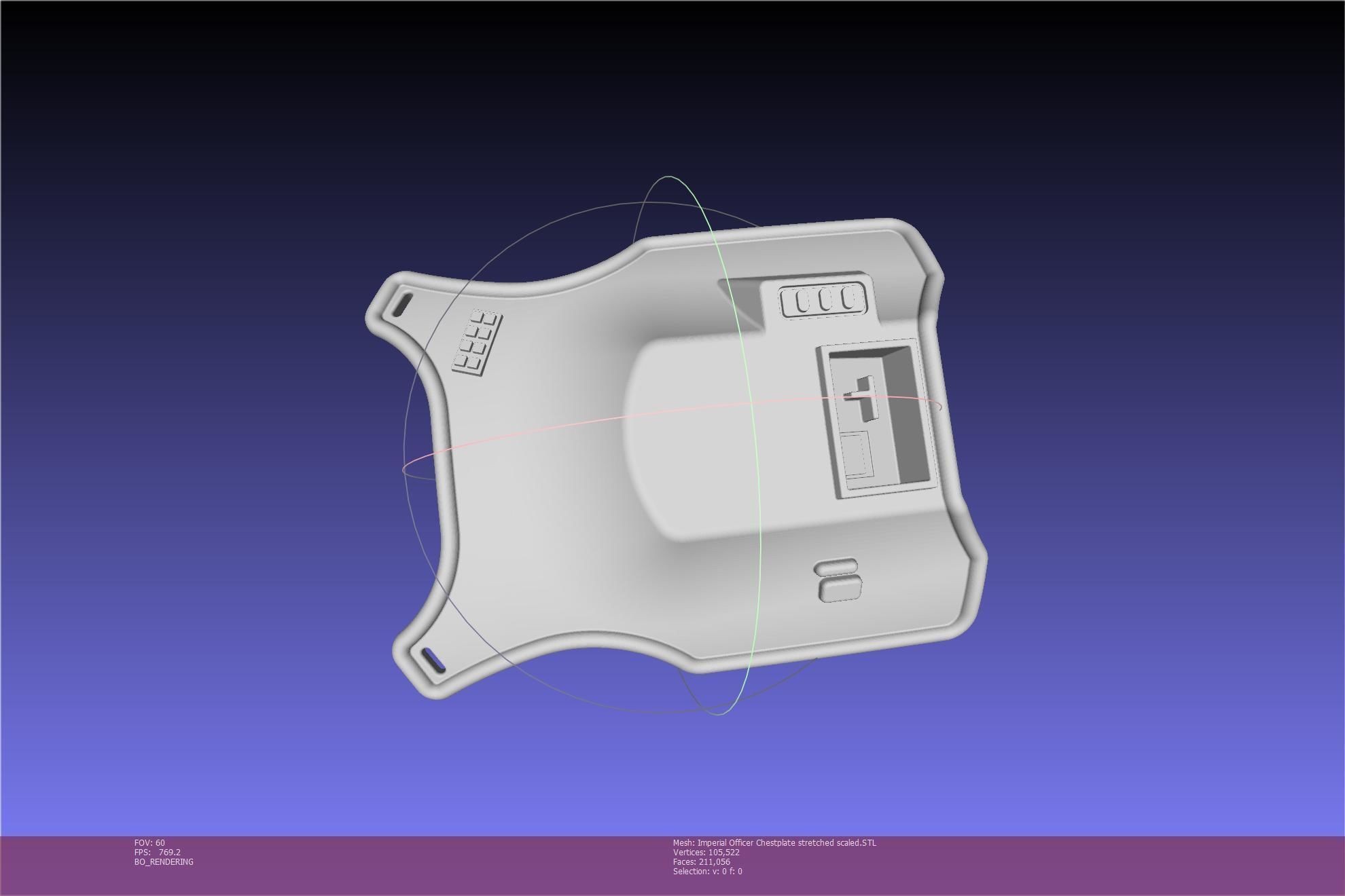 Star Wars Imperial Officer Armor Chestplate 3D print model_80