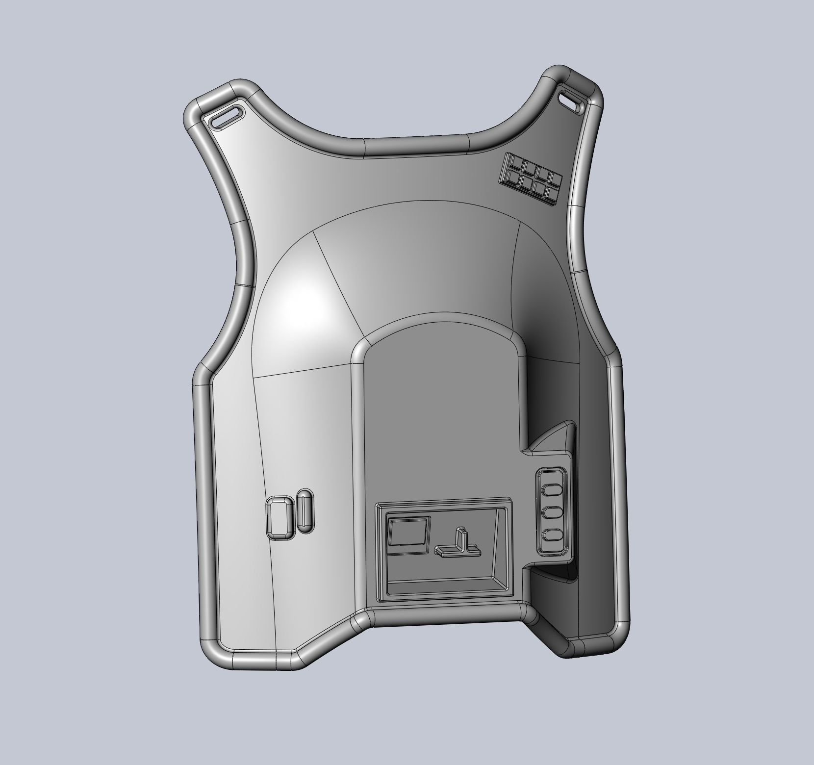 Star Wars Imperial Officer Armor Chestplate 3D print model_50
