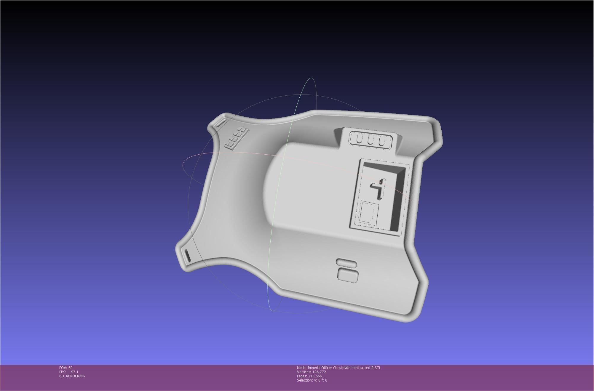 Star Wars Imperial Officer Armor Chestplate 3D print model_119