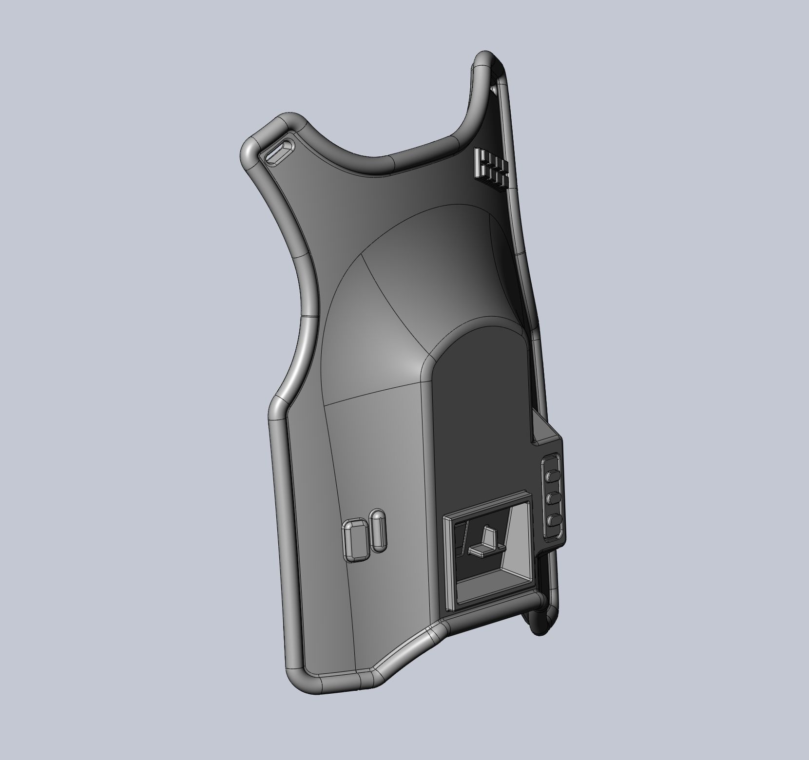 Star Wars Imperial Officer Armor Chestplate 3D print model_49