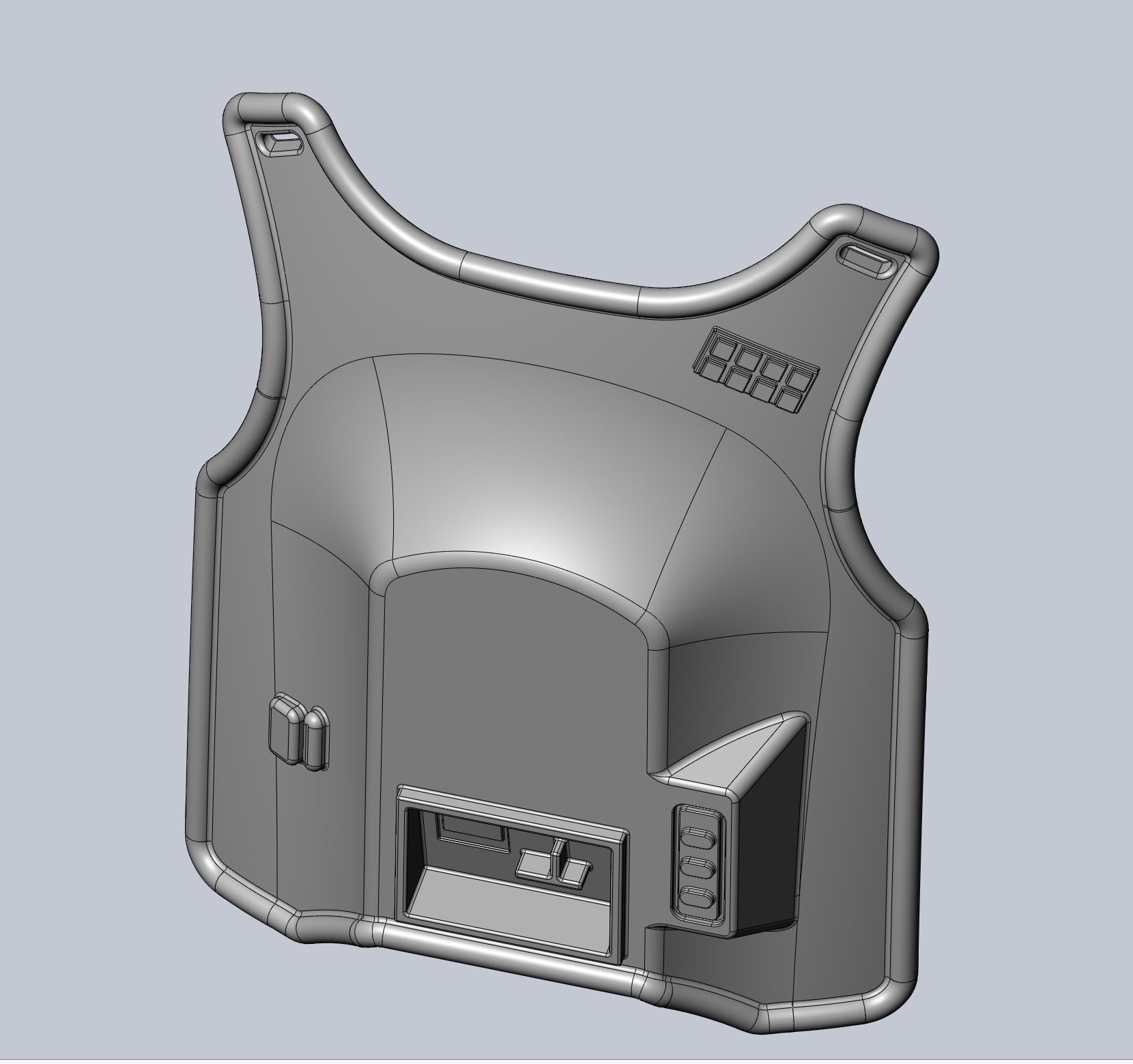Star Wars Imperial Officer Armor Chestplate 3D print model_52