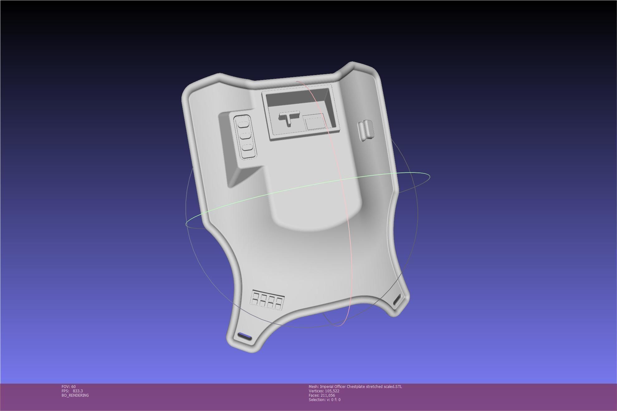 Star Wars Imperial Officer Armor Chestplate 3D print model_87