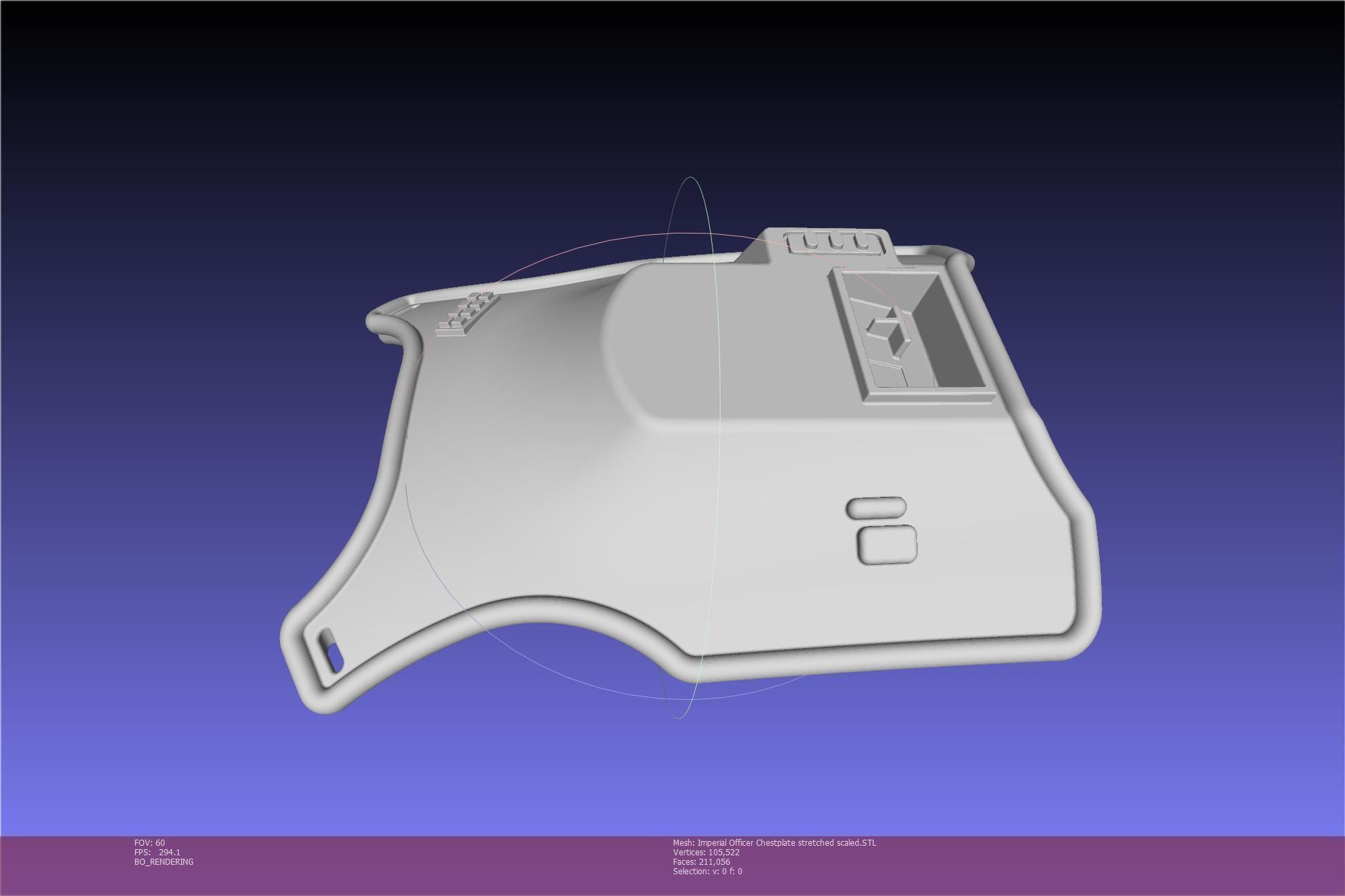 Star Wars Imperial Officer Armor Chestplate 3D print model_97