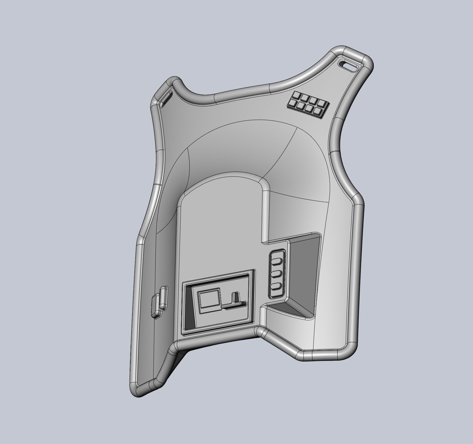 Star Wars Imperial Officer Armor Chestplate 3D print model_41