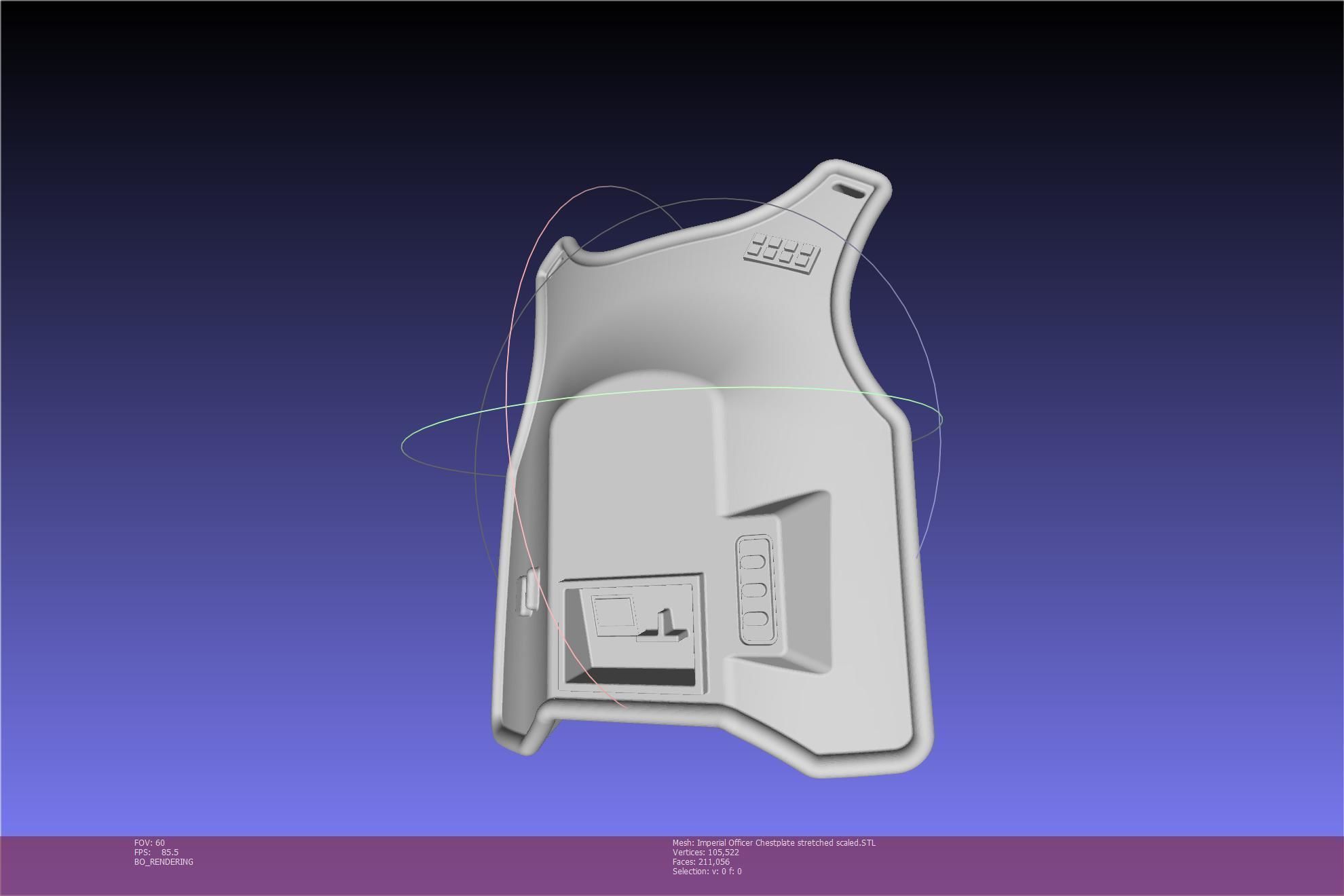 Star Wars Imperial Officer Armor Chestplate 3D print model_81