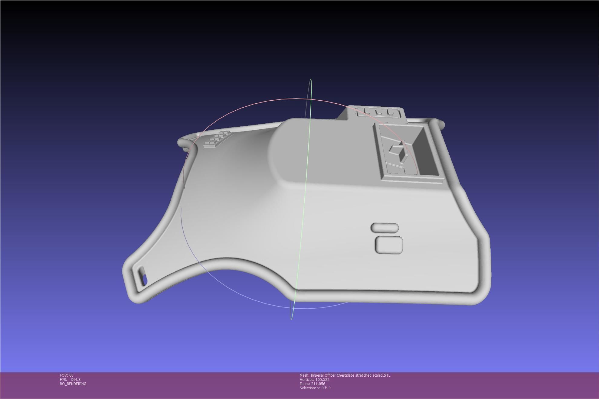 Star Wars Imperial Officer Armor Chestplate 3D print model_96