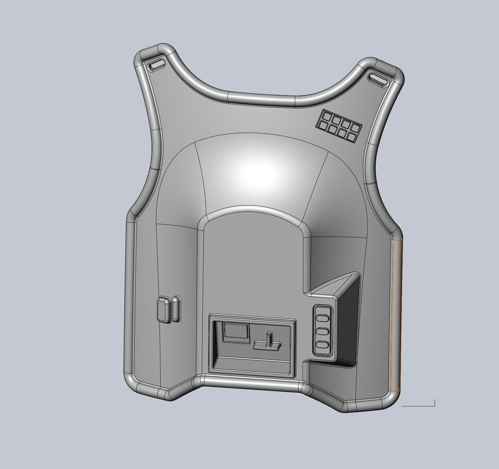 Star Wars Imperial Officer Armor Chestplate 3D print model_38