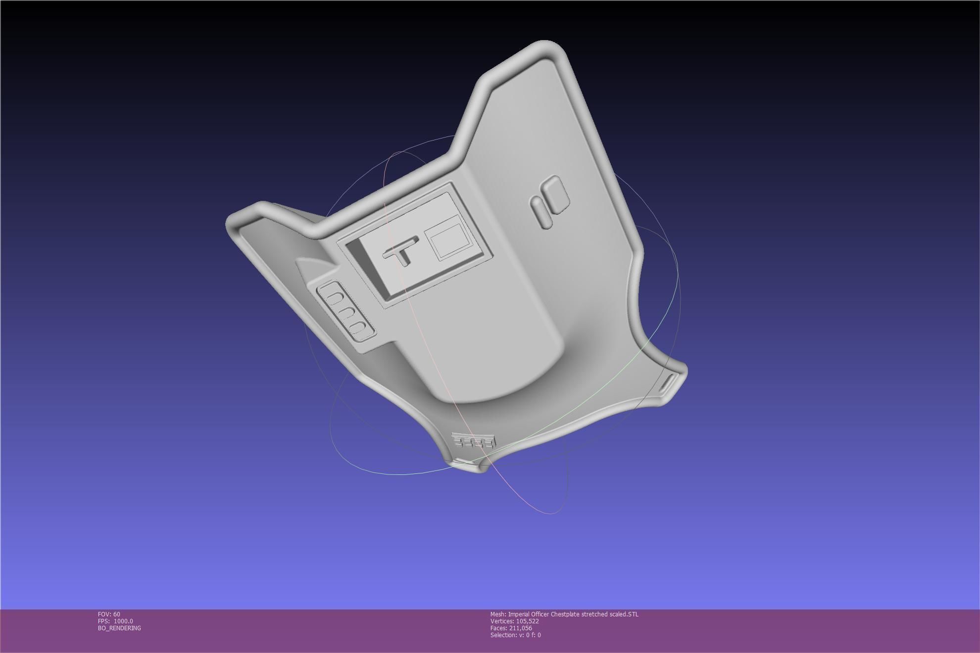 Star Wars Imperial Officer Armor Chestplate 3D print model_86