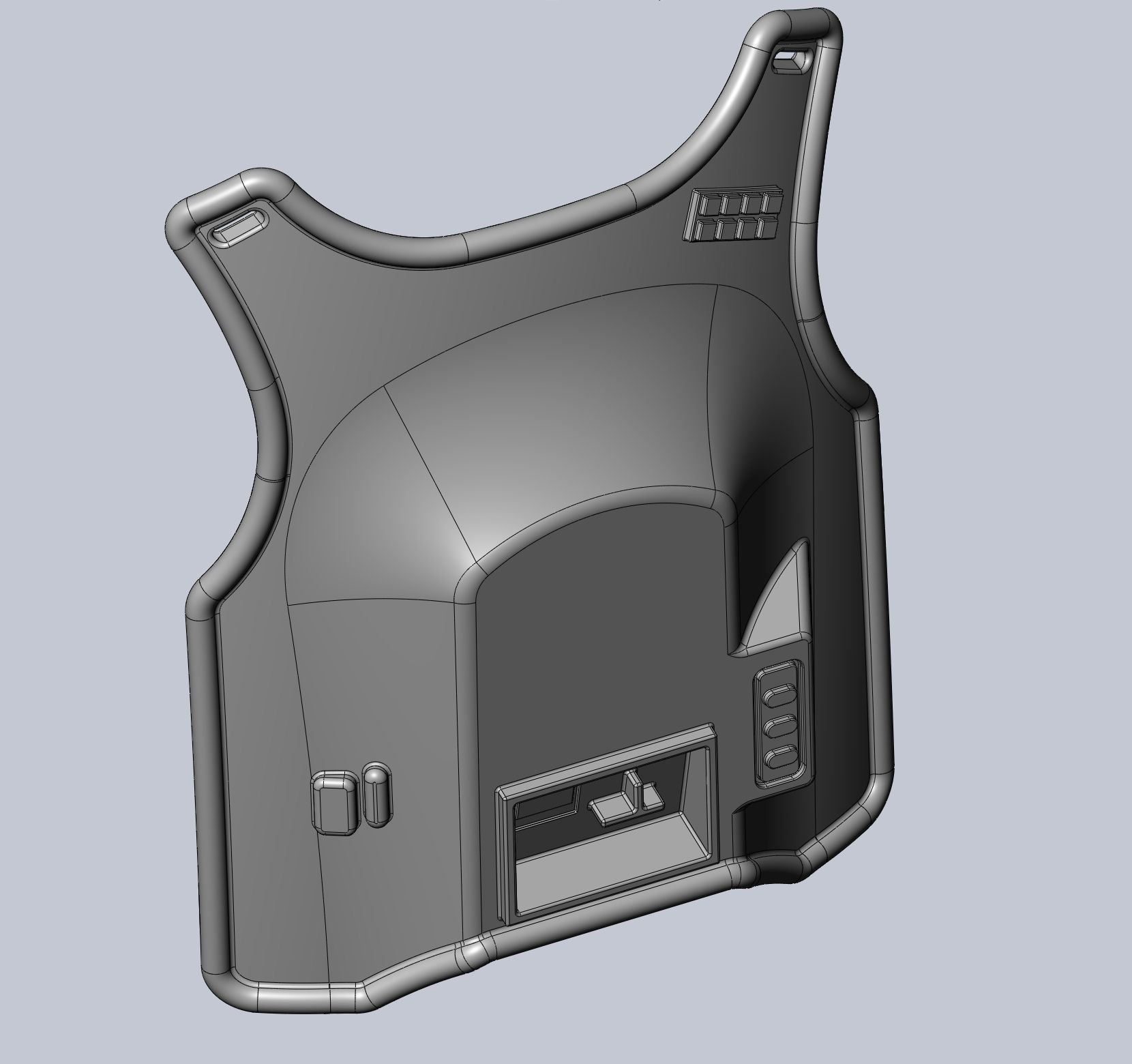 Star Wars Imperial Officer Armor Chestplate 3D print model_46