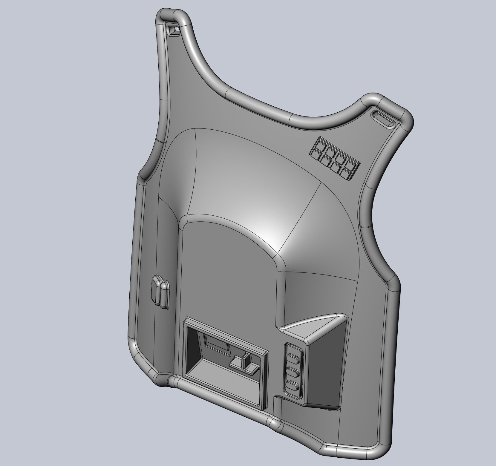 Star Wars Imperial Officer Armor Chestplate 3D print model_61