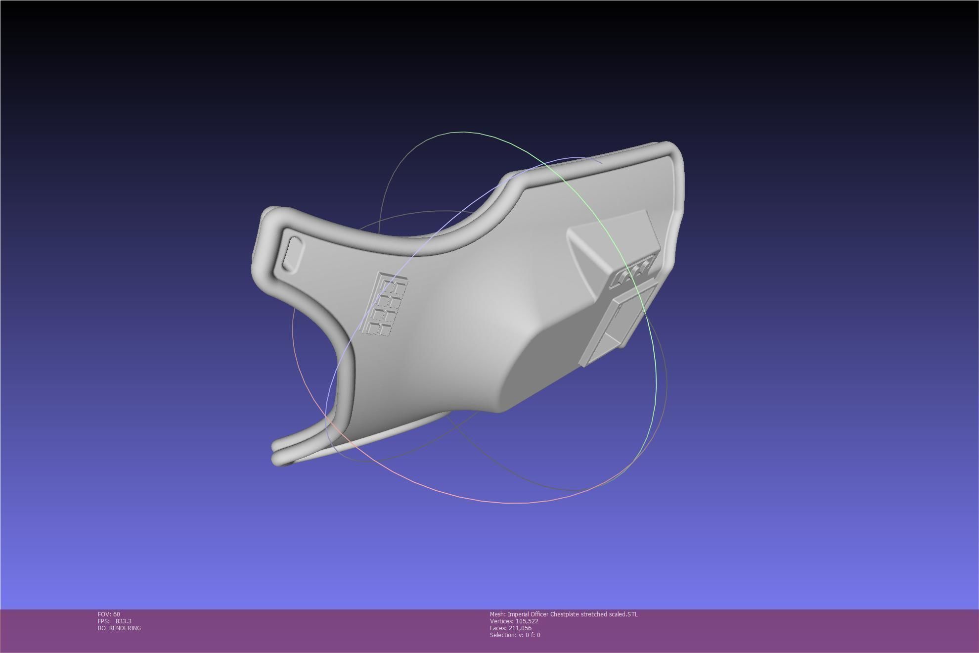 Star Wars Imperial Officer Armor Chestplate 3D print model_82