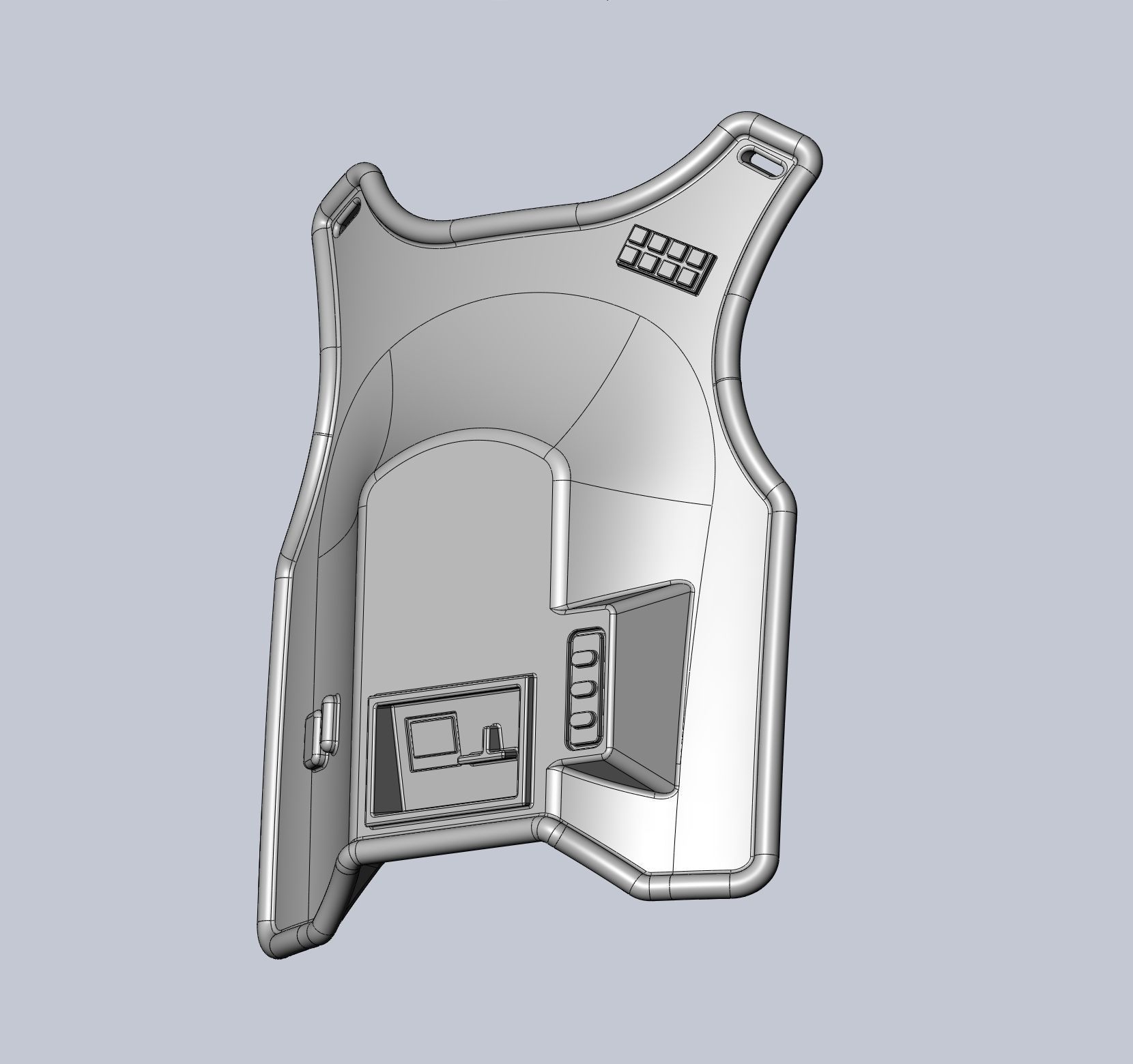 Star Wars Imperial Officer Armor Chestplate 3D print model_42