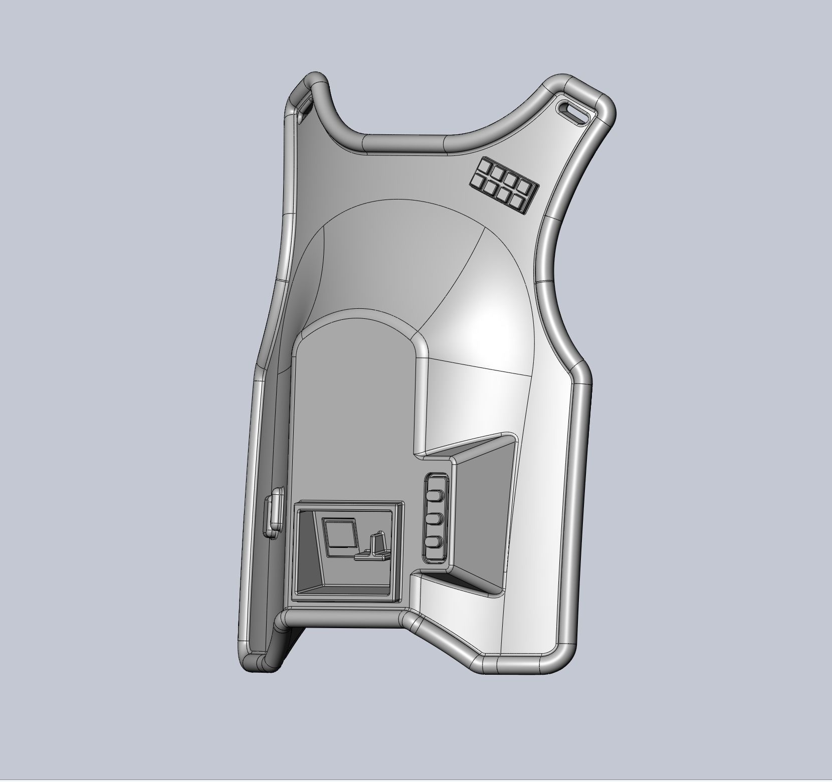 Star Wars Imperial Officer Armor Chestplate 3D print model_43