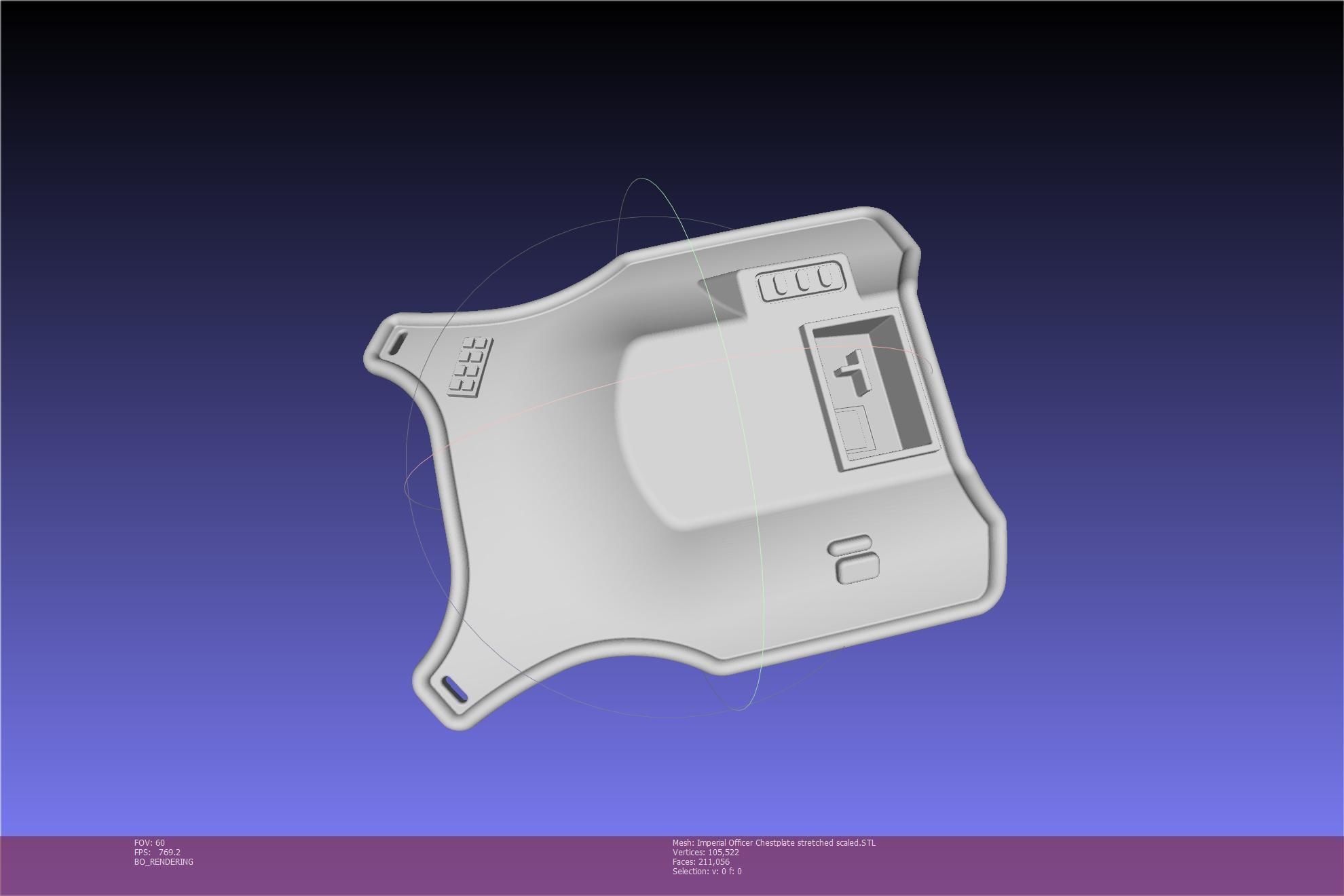 Star Wars Imperial Officer Armor Chestplate 3D print model_89