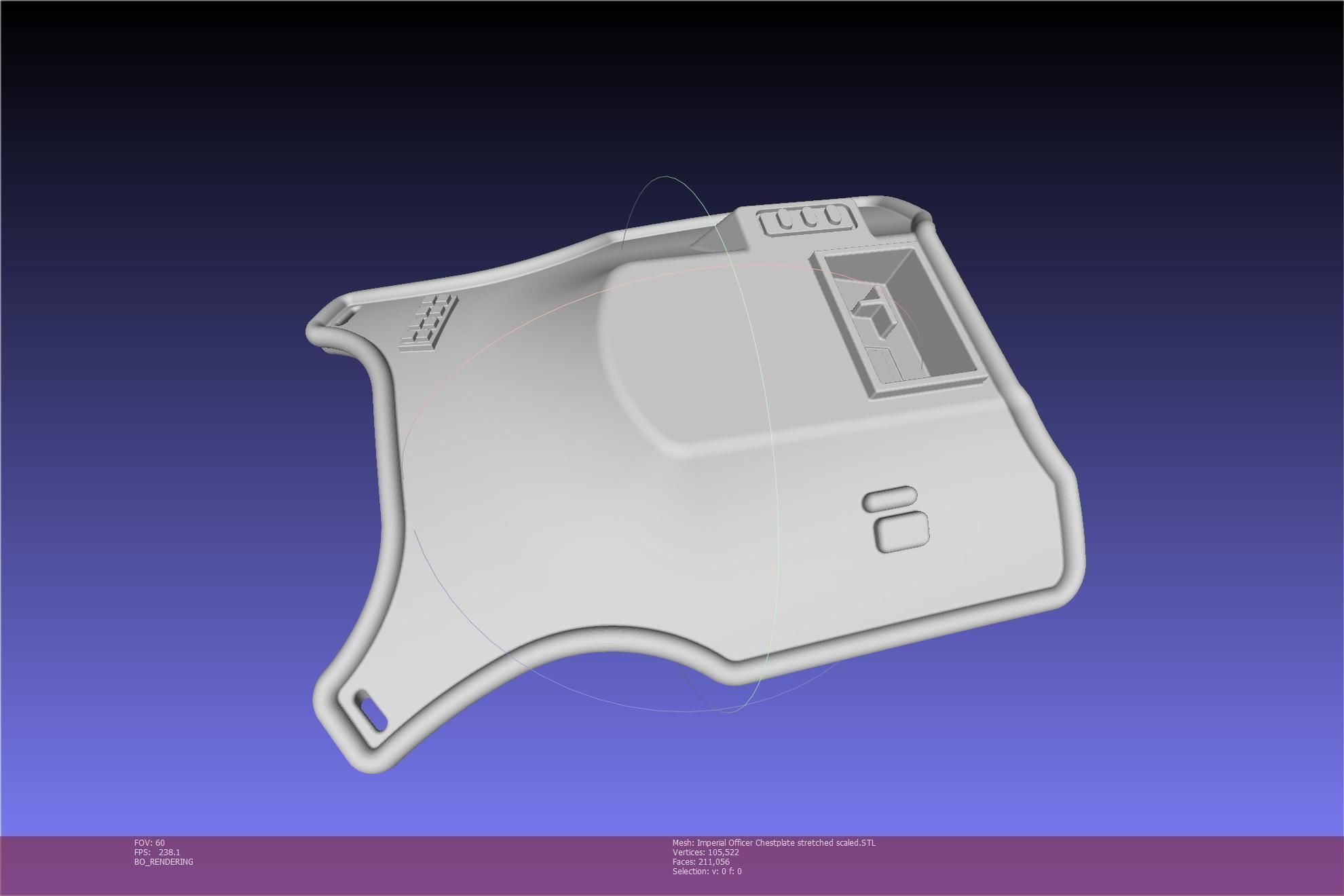 Star Wars Imperial Officer Armor Chestplate 3D print model_95