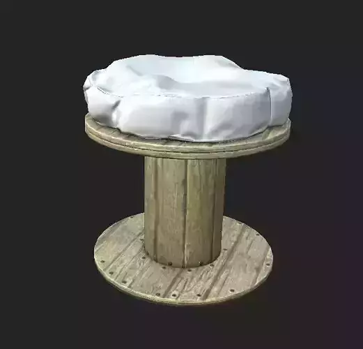 Pallet Stool low Poly