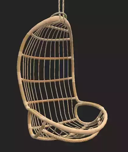 Hanging Chair Low Poly Low-poly 3D model