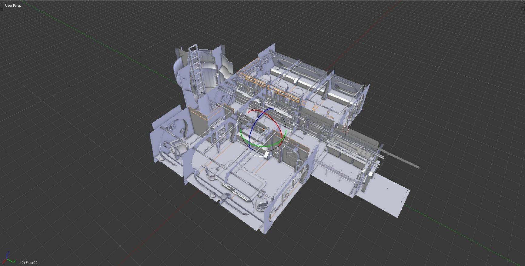 Intrepid spaceship Free low-poly 3D model_6
