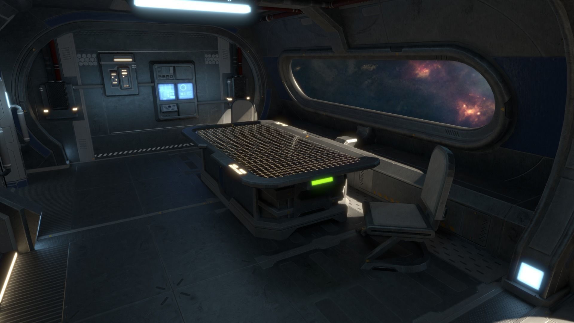 Intrepid spaceship Free low-poly 3D model_2