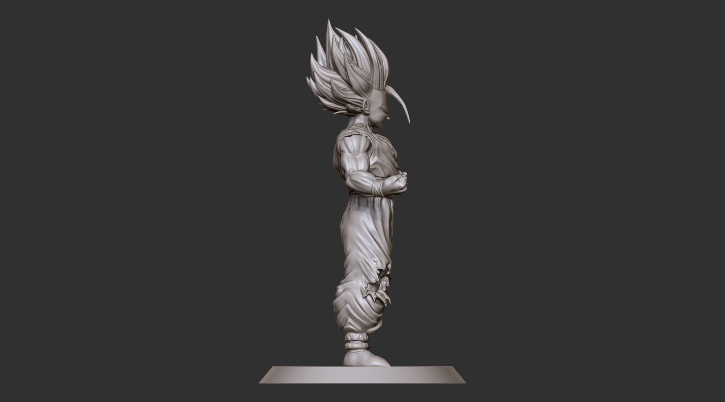 Son Gohan SS2  3D print model_3