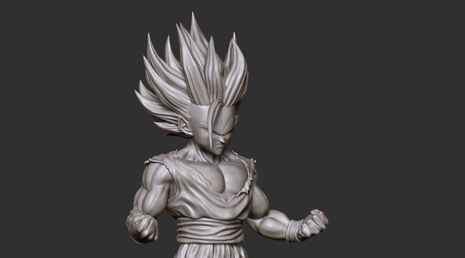 Son Gohan SS2  3D print model_7