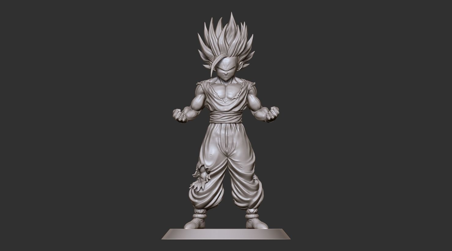 Son Gohan SS2  3D print model_2