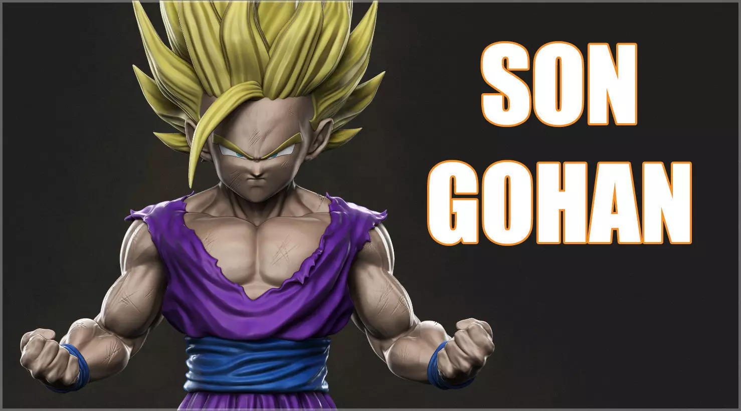 Son Gohan SS2  3D print model_0