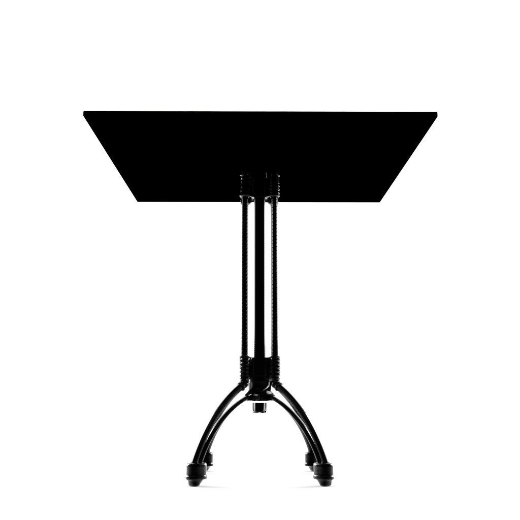Table square with metal legs and wood top 3D model_5