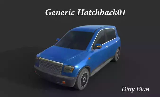 Generic Hatchback 01 Dirty Blue
