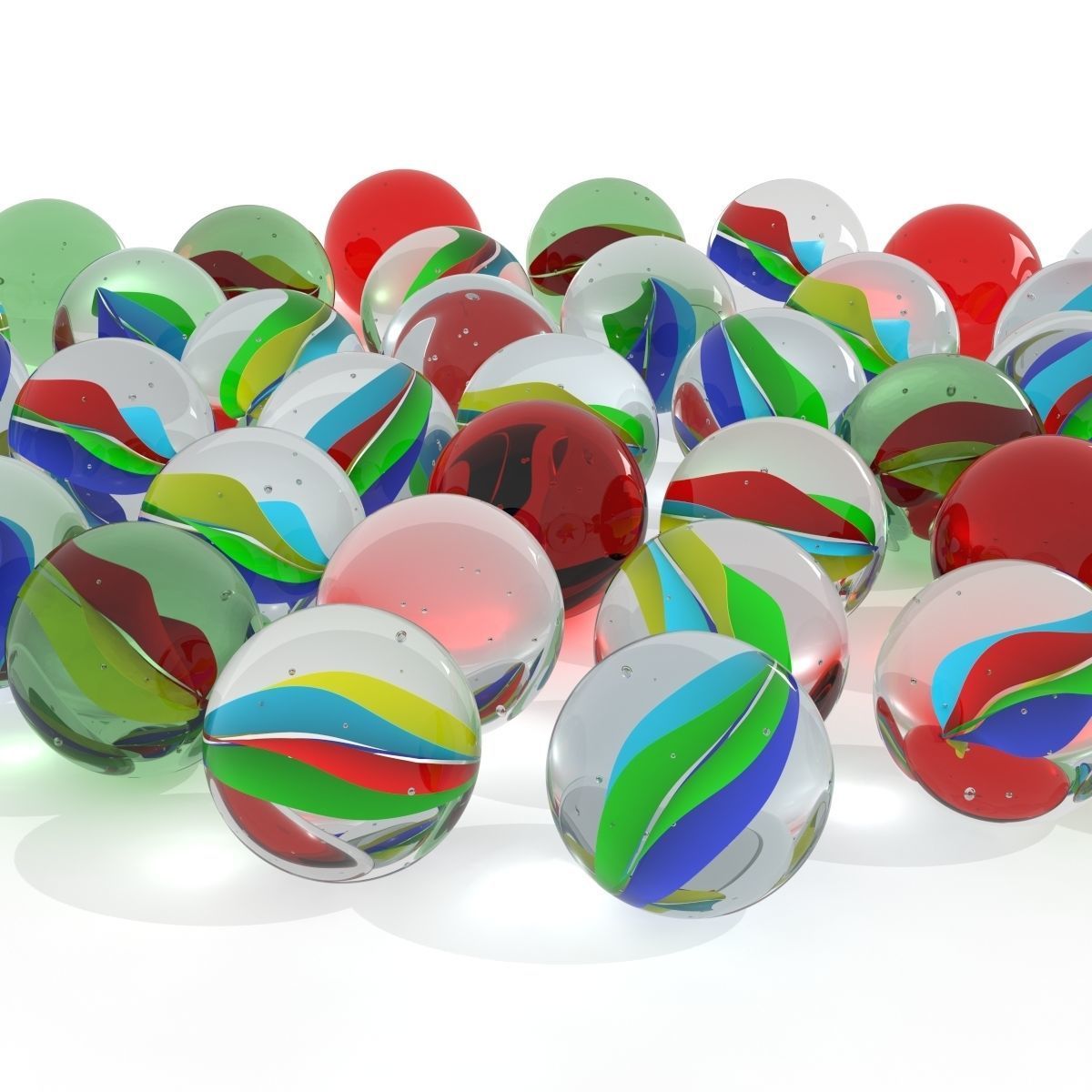 Marbles 3D model_3