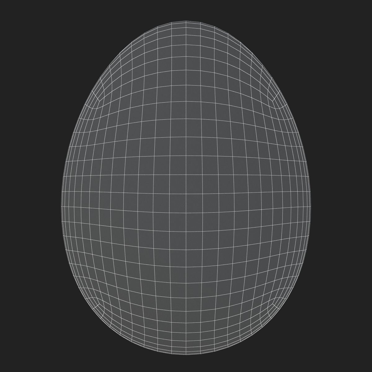 White Egg 3D model_4