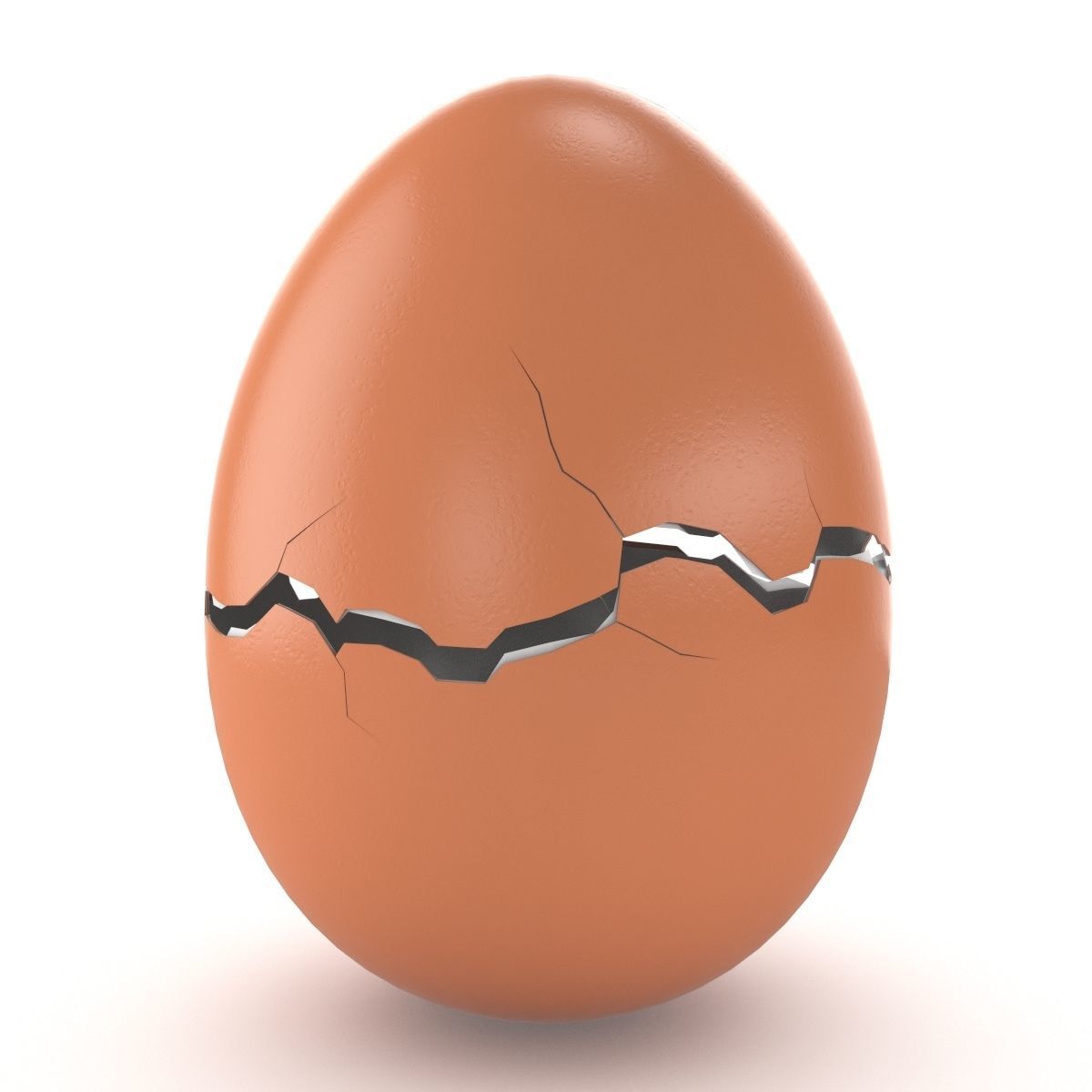 Cracked Egg 3D model_1