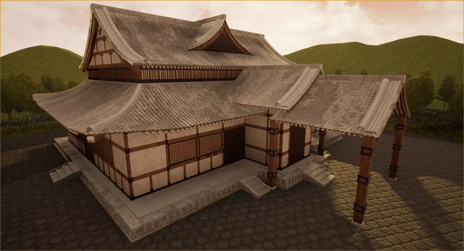 Japanese House 3D model_0