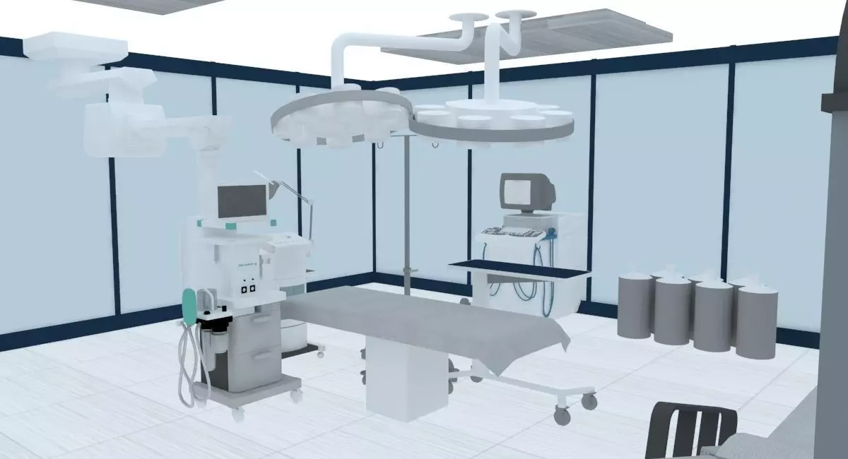 dental scenario for augmented reality Low-poly 3D model_0