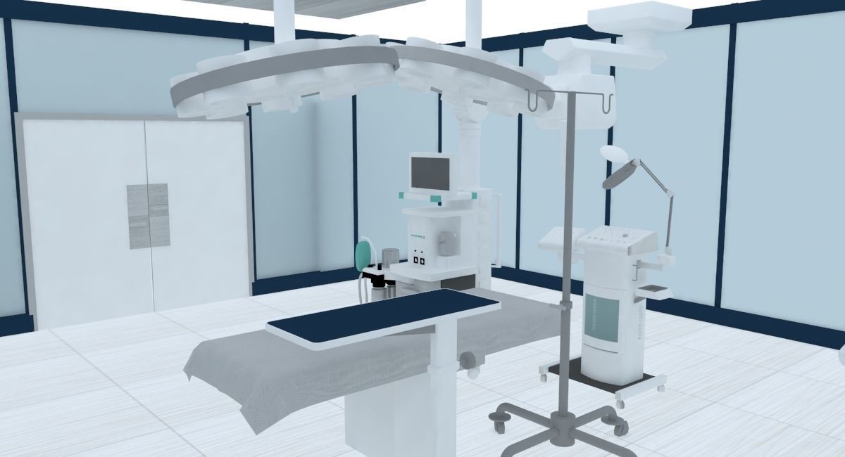 dental scenario for augmented reality Low-poly 3D model_1