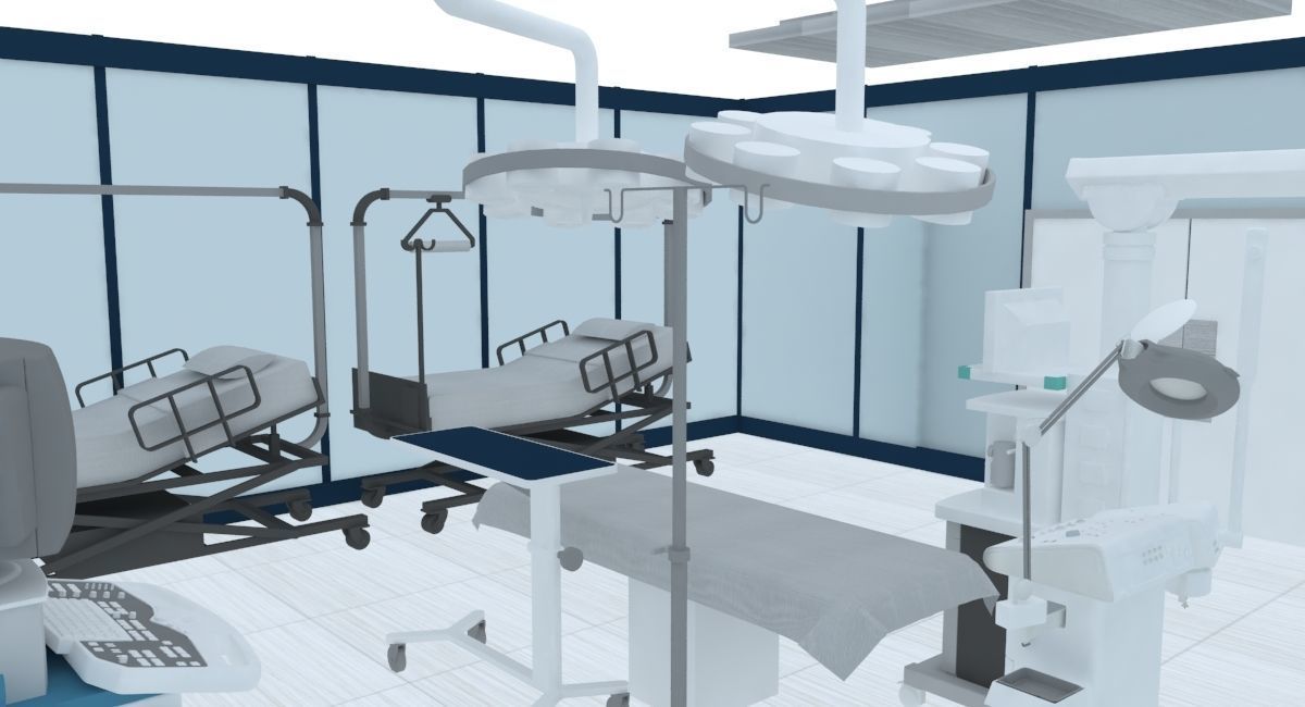 dental scenario for augmented reality Low-poly 3D model_2