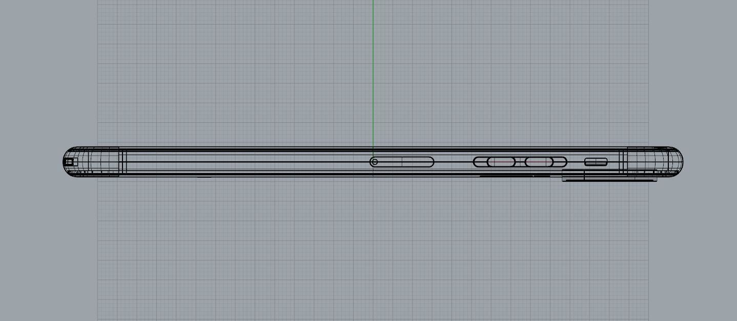 Realistic iphone XS MAX silver Low-poly 3D model_45