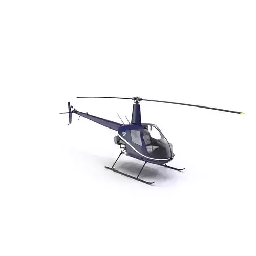 Robinson R22 Helicopter 3D model