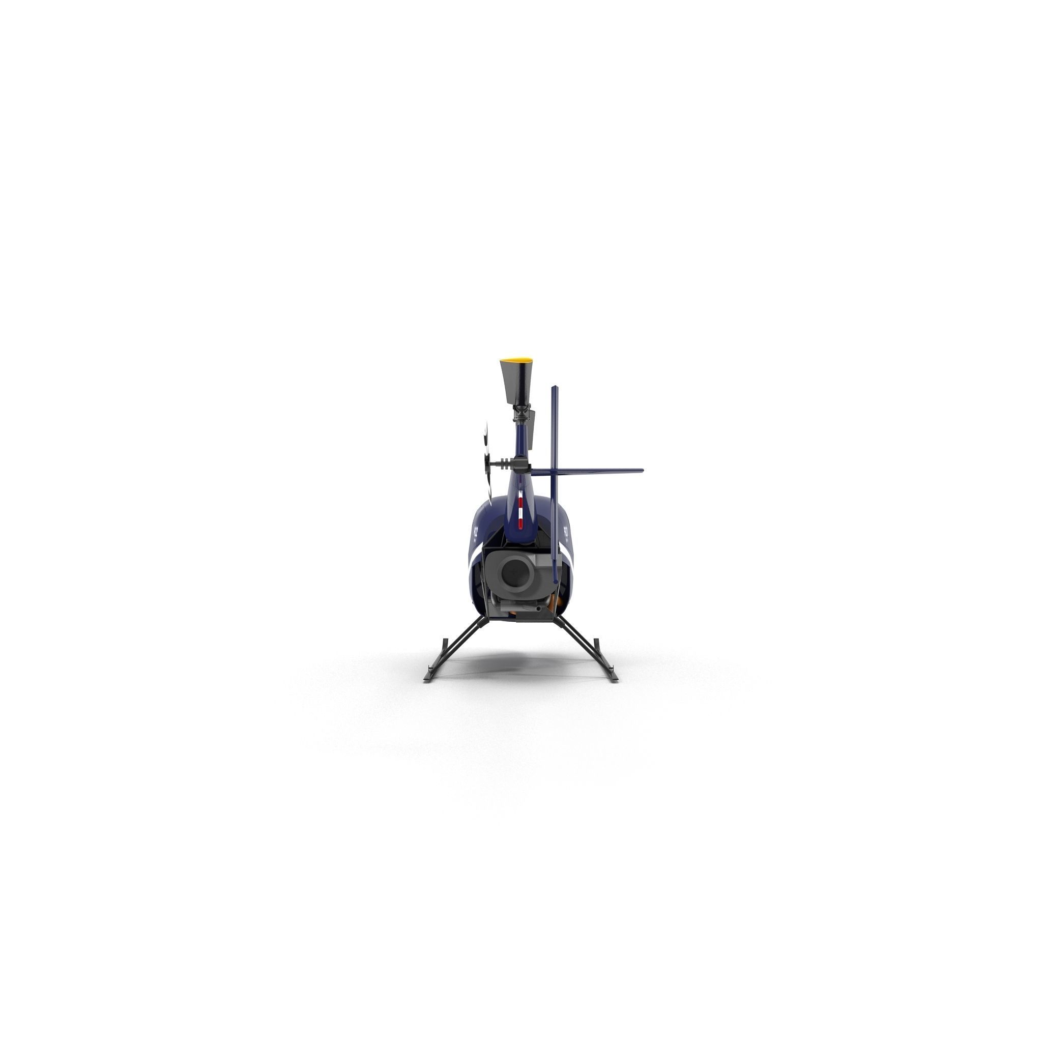 Robinson R22 Helicopter 3D model_5