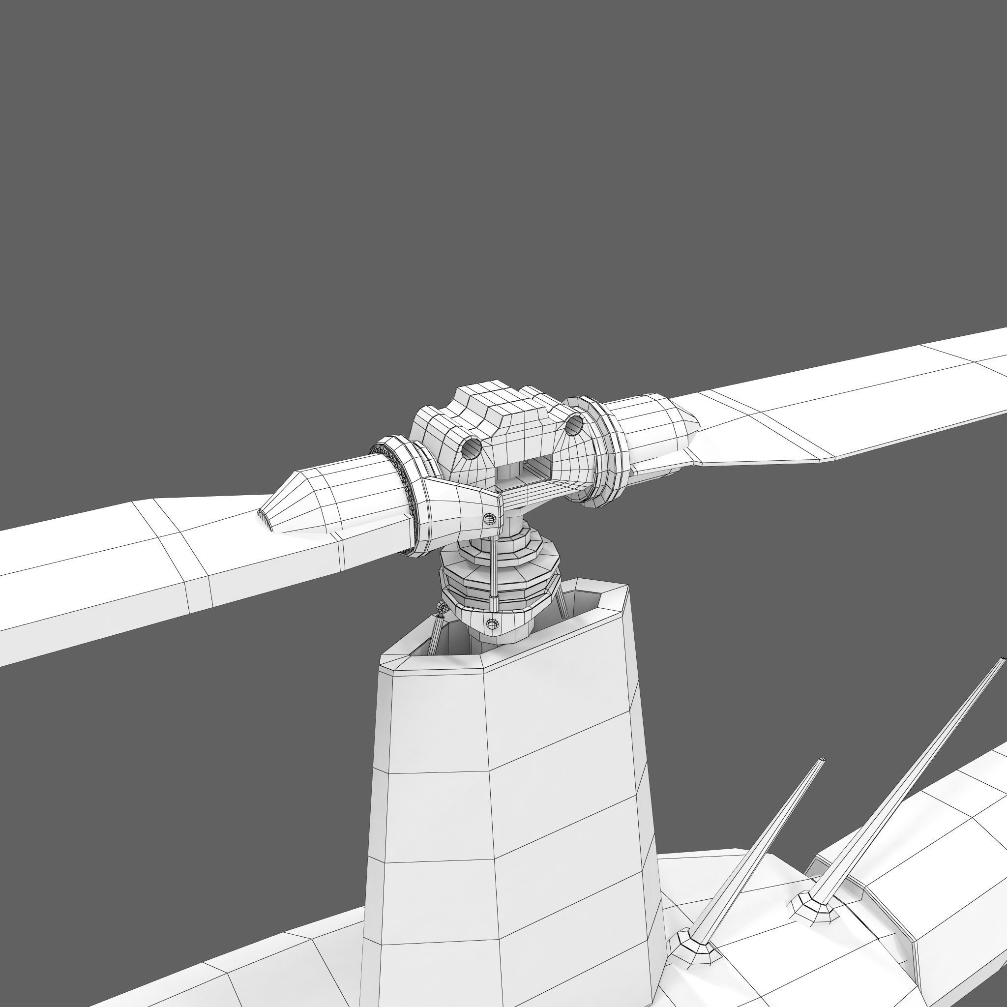 Robinson R22 Helicopter 3D model_12