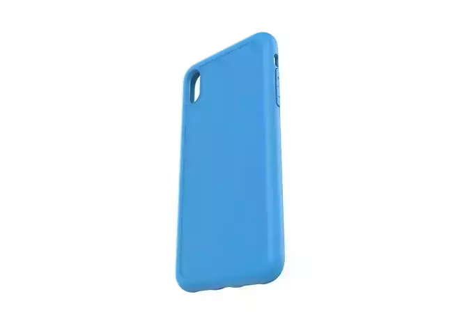 Iphone XS Max  blue case 3D print model