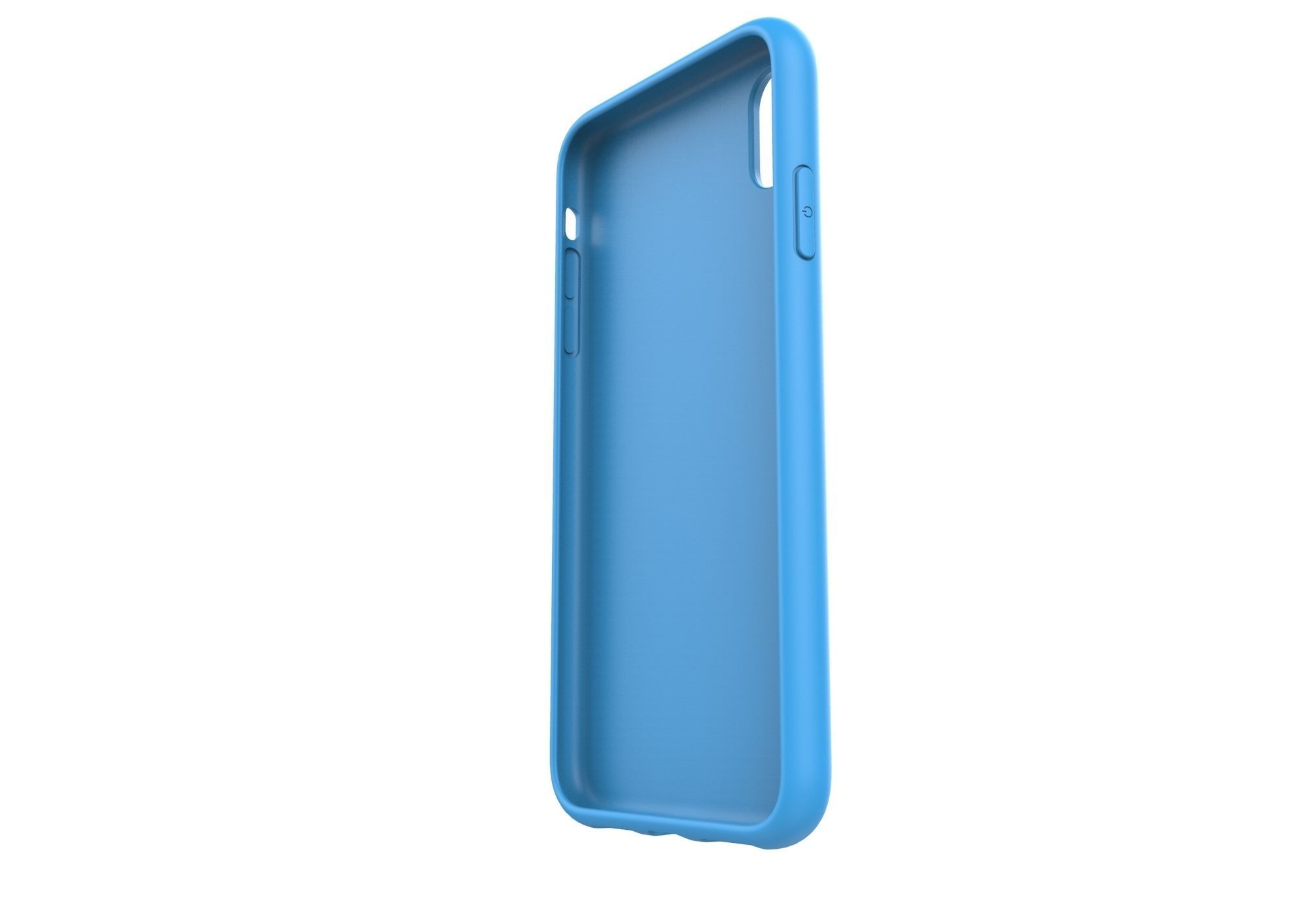Iphone XS Max  blue case 3D print model_4