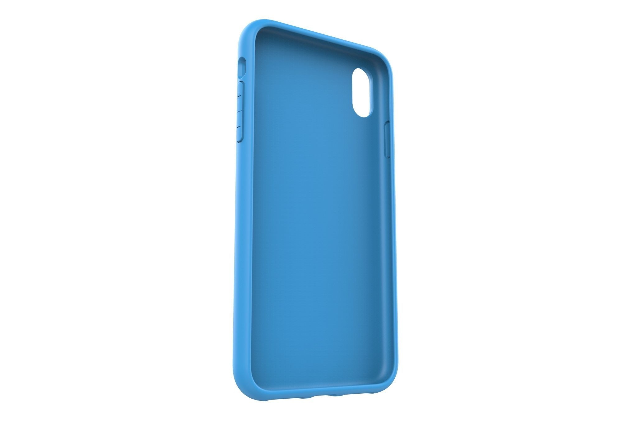 Iphone XS Max  blue case 3D print model_2