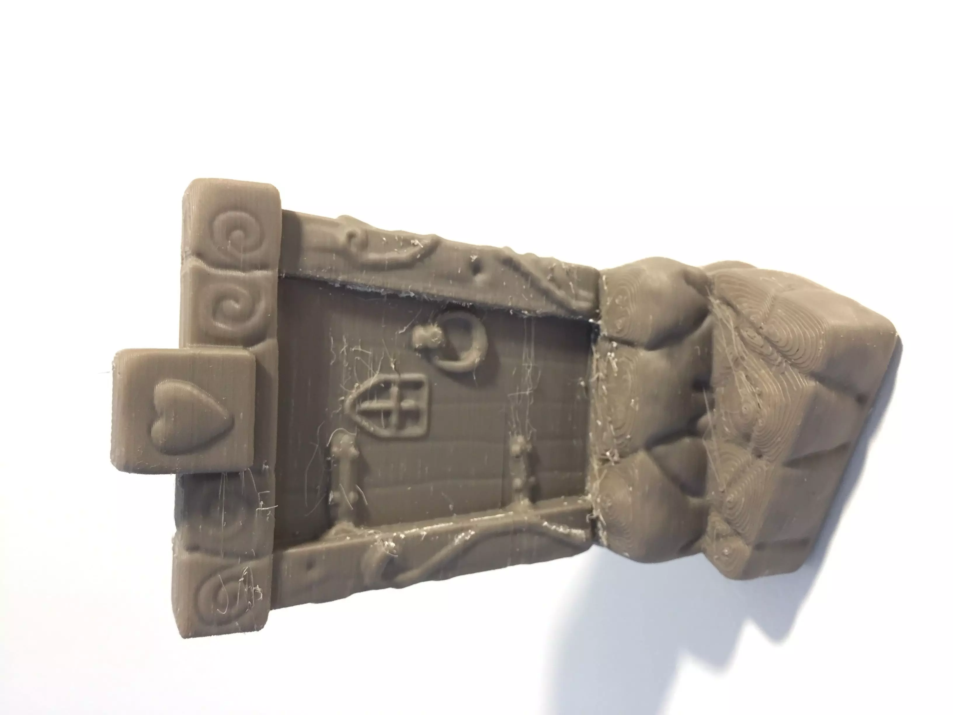 Fairy door with steps 3D print model_0