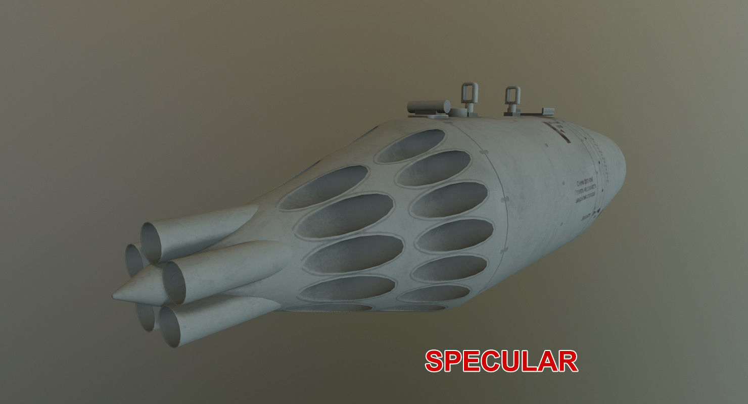 Rocket Launcher UB-32A Low-poly 3D model_18