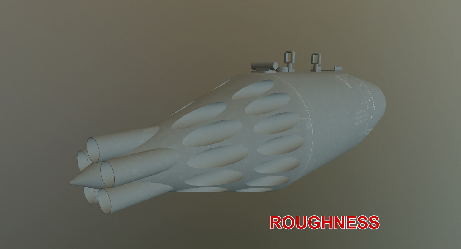 Rocket Launcher UB-32A Low-poly 3D model_21