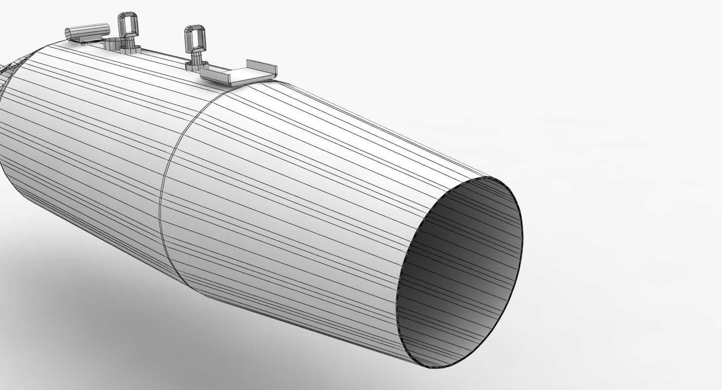 Rocket Launcher UB-32A Low-poly 3D model_14