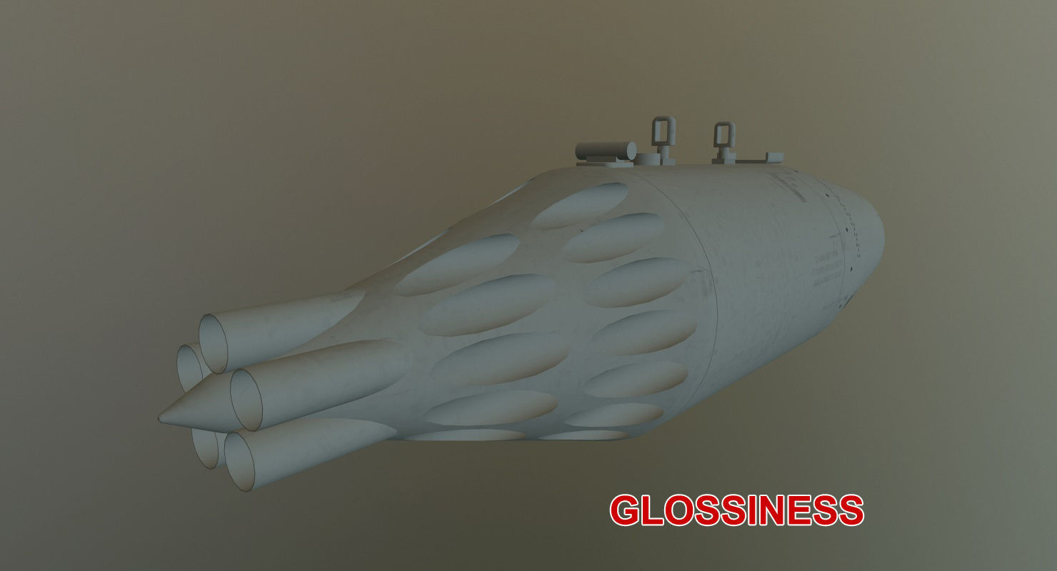 Rocket Launcher UB-32A Low-poly 3D model_17