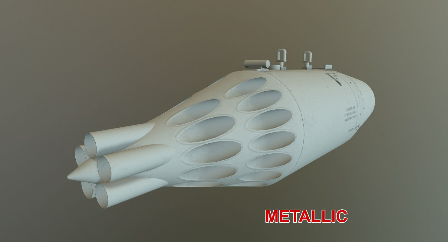 Rocket Launcher UB-32A Low-poly 3D model_20