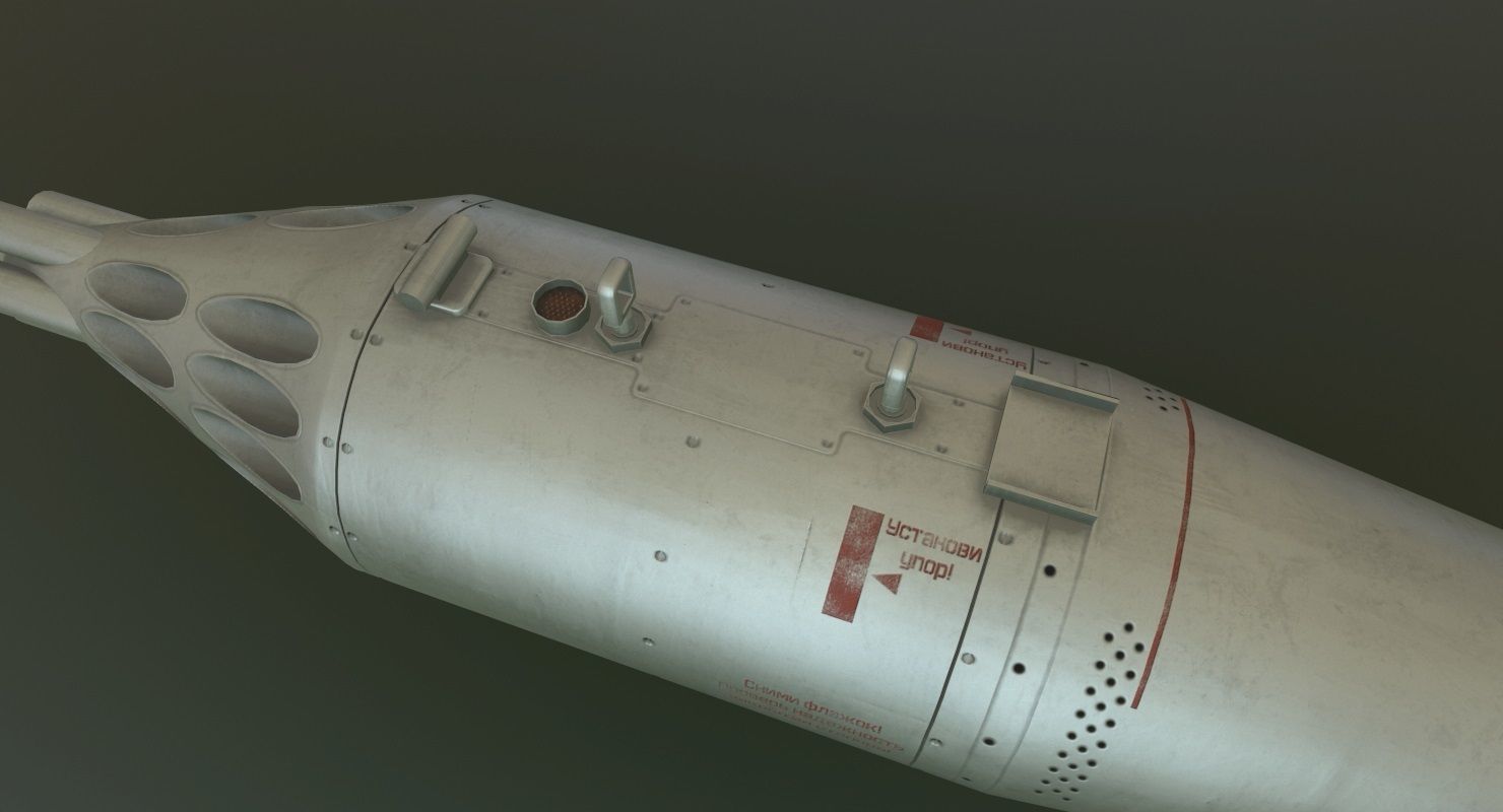 Rocket Launcher UB-32A Low-poly 3D model_4